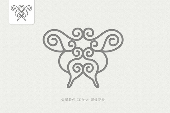 蝴蝶花紋