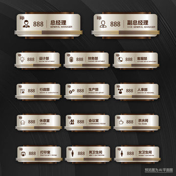 中式科室牌設計