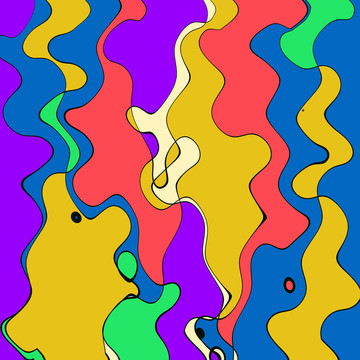 彩色花紋背景