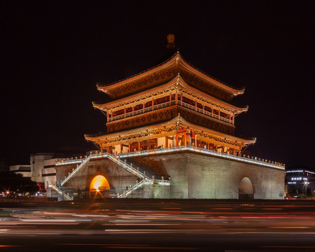 西安钟鼓楼夜景