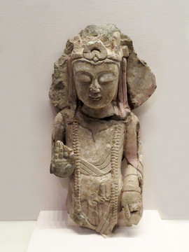 北周石雕菩萨像