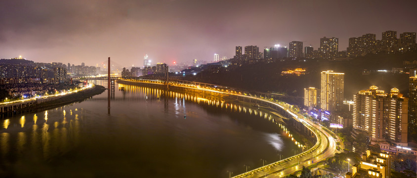 重庆沙滨路夜景