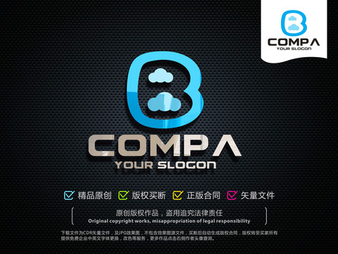 BLOGO字母B標(biāo)志