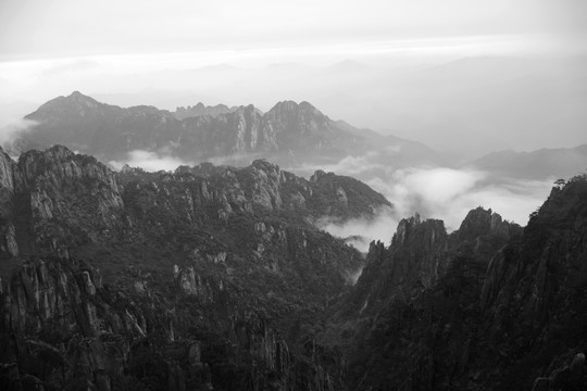 水墨黄山