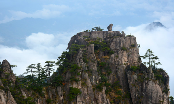 黄山山峰