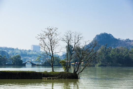 肇庆七星岩仙女湖风光