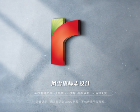 R字母RI商标IR标志