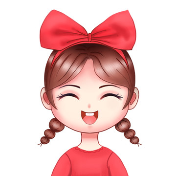 可愛微笑女孩頭像