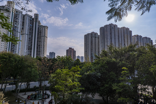 深圳福田区的建筑