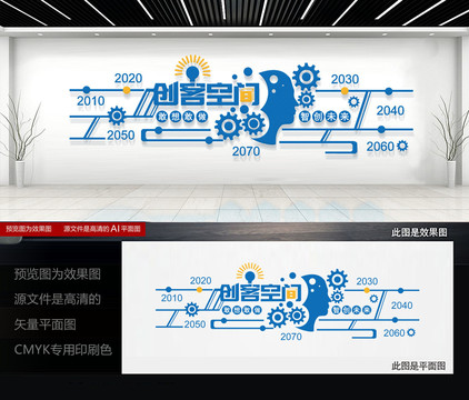 創(chuàng)客空間文化墻