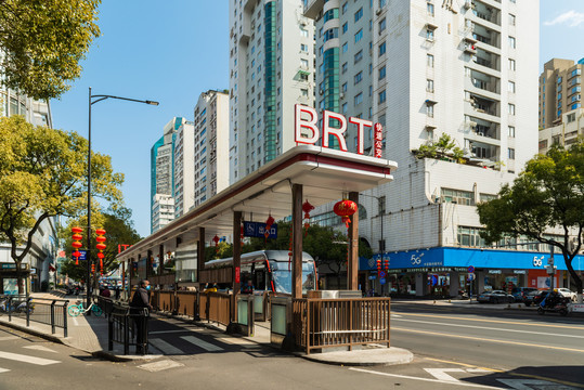 温州城市街景BRT