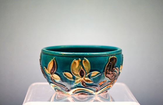 古代彩釉陶碗