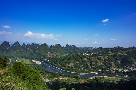 广西桂林山水阳阳朔相公山