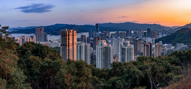 深圳沙头角高清全景图