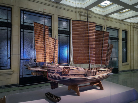 老上海的帆船模型