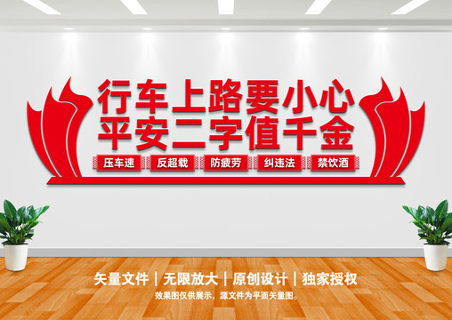 行車安全文化墻