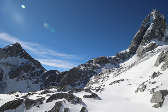 中国云南省丽江市玉龙雪山景观