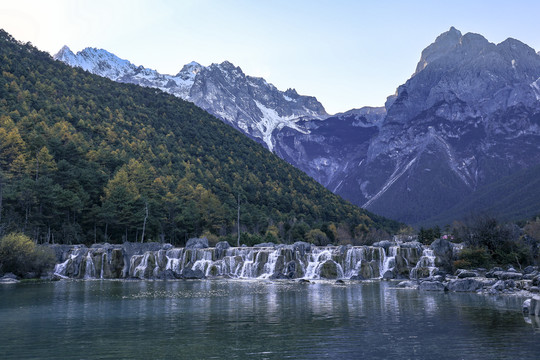 中国云南省丽江市玉龙雪山蓝月谷