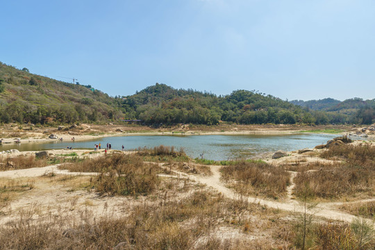 厦门东坪山水库公园户外风景