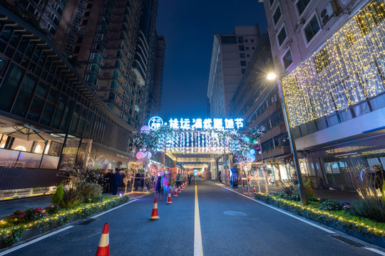 春熙路太古里玉成集巷新春街景