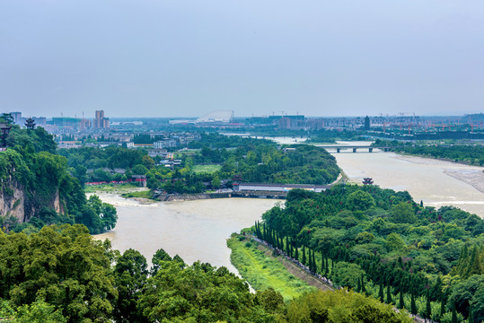 中国四川成都都江堰风光