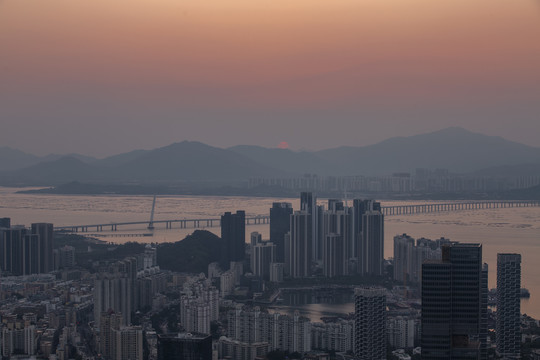 深圳湾日出