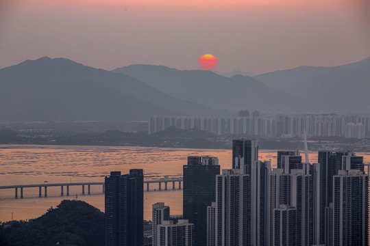 深圳湾日出