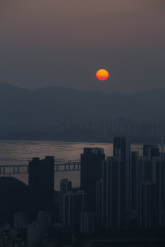 深圳湾日出