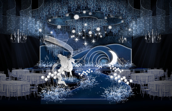 藍(lán)色星空婚禮