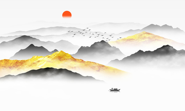 新中式山水畫