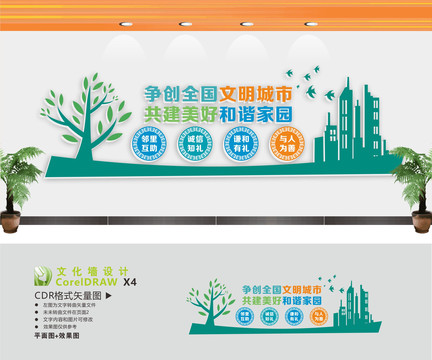 文明城市宣傳文化墻