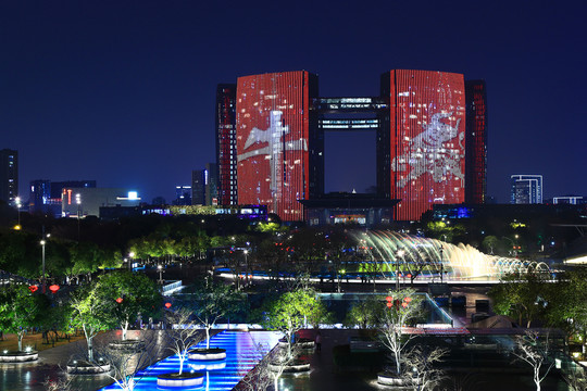 钱江新城夜景