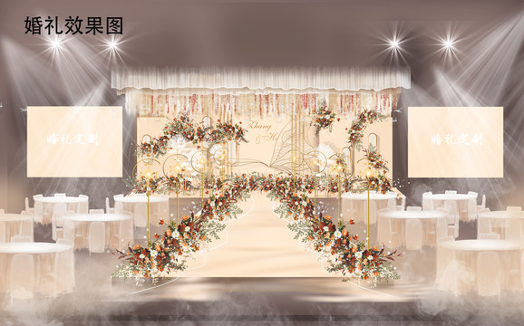 香檳婚禮效果圖