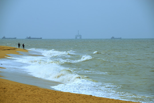 海洋海浪沙滩礁石