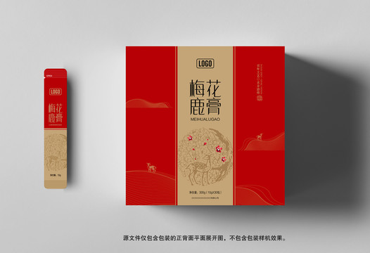 梅花鹿膏包裝
