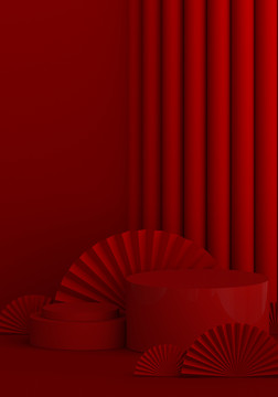 紅色背景