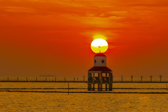 苏州太湖日落