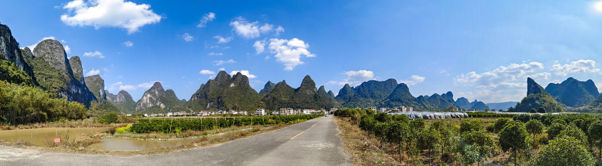 桂林的山全景