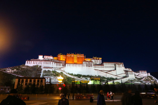 西藏拉萨夜景