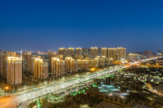 淄博颐丰花园夜景