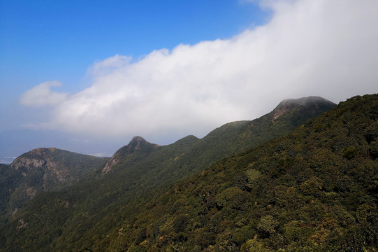 蓝天白云七娘山