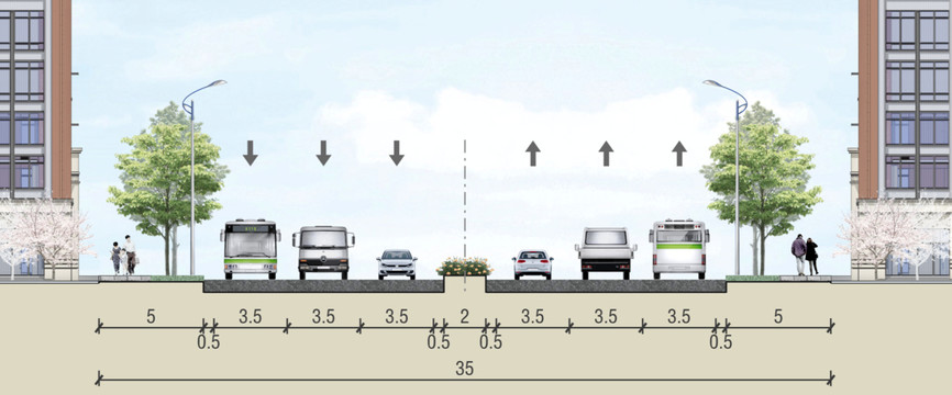 道路标准横断面