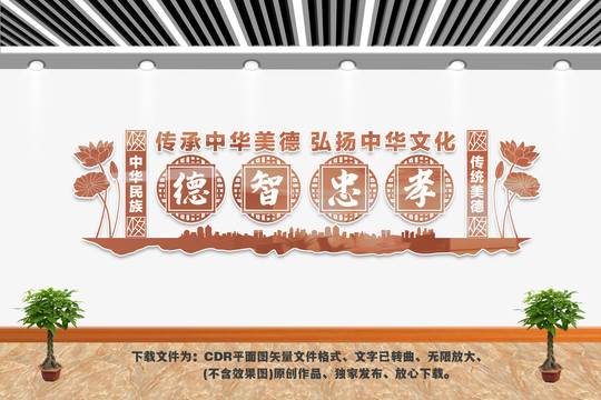 中華傳統(tǒng)美德文化墻