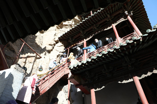 山西大同悬空寺