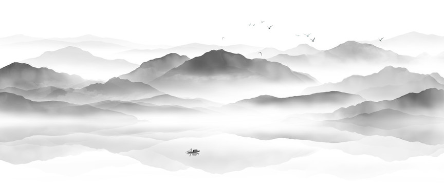水墨山水畫