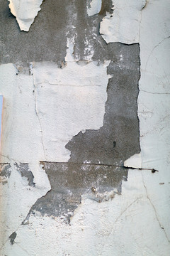 裂开的石灰水泥墙