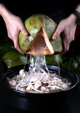 海南椰子鸡锅底