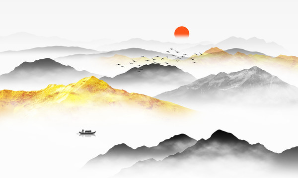 禪意山水畫