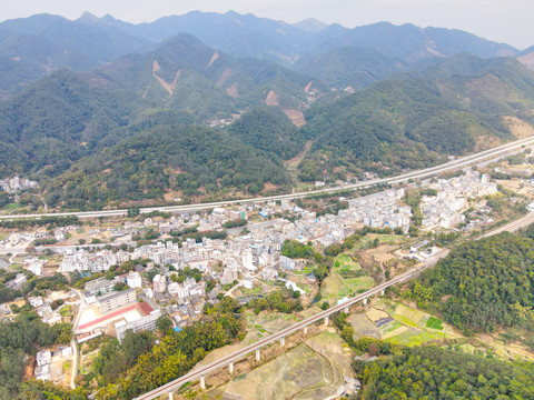 容县十里镇大坡村航拍