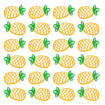 菠蘿插畫
